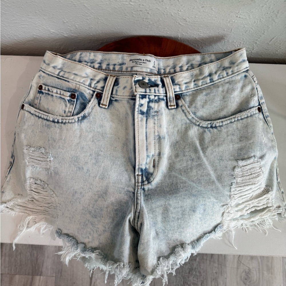 Abercrombie & Fitch Light Blue Jean Shorts